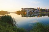 Sonnenuntergang am Pont d'Avignon